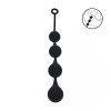 Silicone Waterdrop Anal Balls - XL - 50mm - Black